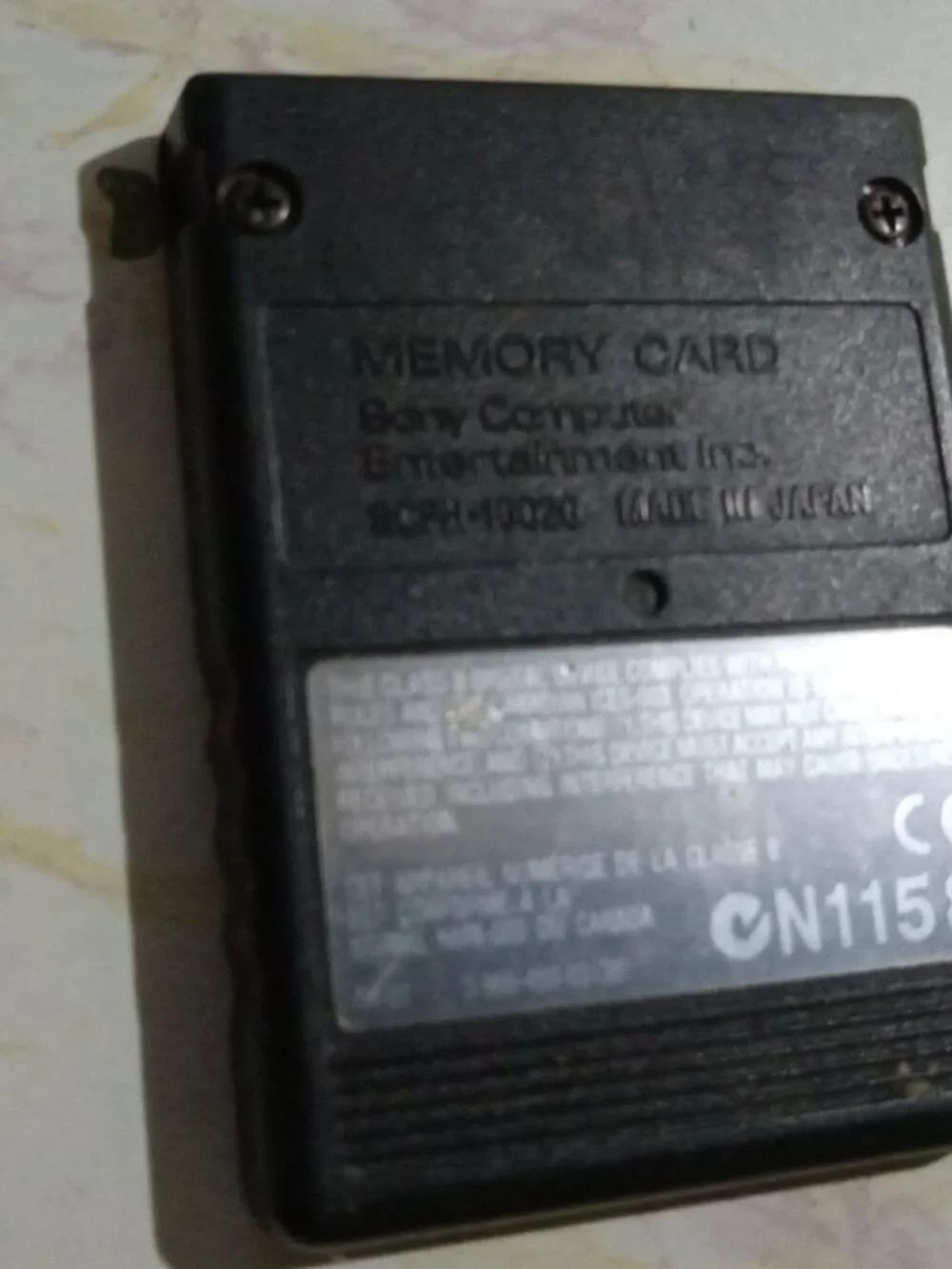 PS2 8MB Memory Card Sony Playstation 2 Official Brand Black